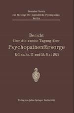 Bericht über die zweite Tagung über Psychopathenfürsorge