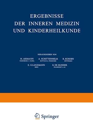 Ergebnisse der Inneren Medizin und Kinderheilkunde