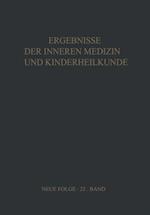 Ergebnisse der Inneren Medizin und Kinderheilkunde