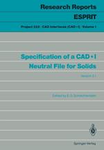 Specification of a CAD*I Neutral File for Solids