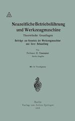 Neuzeitliche Betriebsführung und Werkzeugmaschine