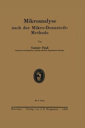 Mikroanalyse nach der Mikro-Dennstedt-Methode