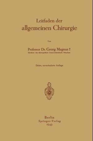 Leitfaden der allgemeinen Chirurgie