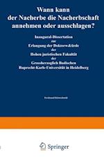 Wann kann der Nacherbe die Nacherbschaft annehmen oder ausschlagen?