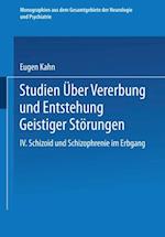 Studien über Vererbung und Entstehung Geistiger Störungen