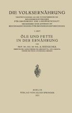 Öle und Fette in der Ernährung