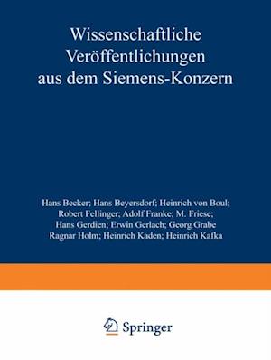 Wissenschaftliche Veröffentlichungen aus dem Siemens-Konzern