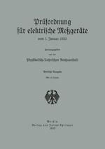 Prüfordnung für elektrische Meßgeräte