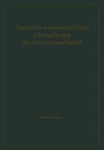 Technisch-wissenschaftliche Abhandlungen der Osram-Gesellschaft