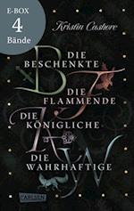 Die Beschenkte & Co.: Unvergessliche Heldinnen und eine tödliche Gabe – Band 1-4 der Bestseller-Serie im Sammelband! (Die sieben Königreiche)