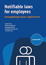 Notifiable laws for employees - Aushangpflichtige Gesetze, English Version