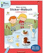 Mein erstes Sticker-Malbuch: Lieblingstiere