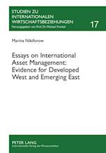 Essays on International Asset Management: Evidence for Developed West and Emerging East