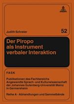 Der Piropo als Instrument verbaler Interaktion