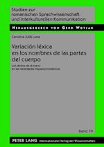 Variación léxica en los nombres de las partes del cuerpo