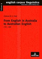 From English in Australia to Australian English