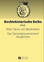 Das Generalgouvernement Niederrhein