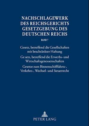 Nachschlagewerk des Reichsgerichts – Gesetzgebung des Deutschen Reichs