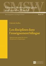 Les disciplines dans l’enseignement bilingue