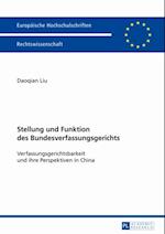 Stellung und Funktion des Bundesverfassungsgerichts