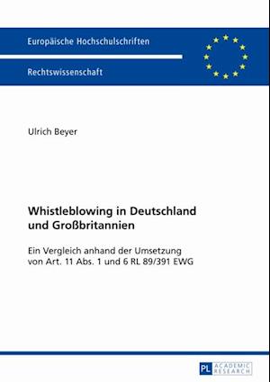 Whistleblowing in Deutschland und Großbritannien