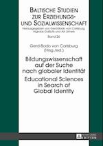 Bildungswissenschaft auf der Suche nach globaler Identitaet- Educational Sciences in Search of Global Identity