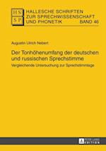 Der Tonhoehenumfang der deutschen und russischen Sprechstimme