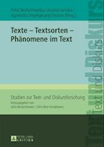 Texte – Textsorten – Phaenomene im Text