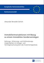 Immobilientransaktionen mit Bezug zu einem Immobilien-Sondervermoegen