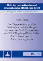 Die «Zugehoerigkeit zu einer bestimmten sozialen Gruppe» als zentrales Verfolgungsmotiv des Fluechtlingsbegriffs im Lichte des rechtsnormativen Mehrebenensystems