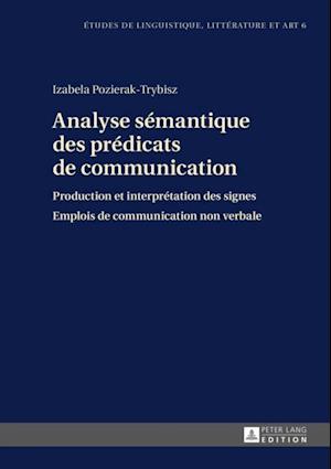 Analyse sémantique des prédicats de communication