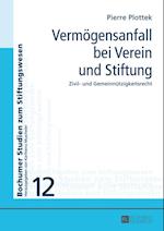 Vermoegensanfall bei Verein und Stiftung