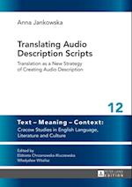 Translating Audio Description Scripts