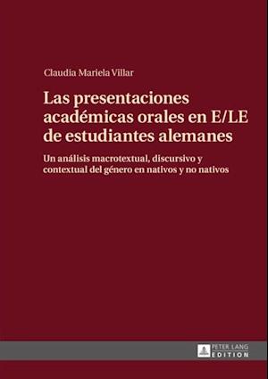 Las presentaciones académicas orales en E/LE de estudiantes alemanes