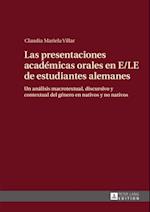 Las presentaciones académicas orales en E/LE de estudiantes alemanes