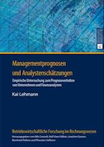 Managementprognosen und Analystenschaetzungen
