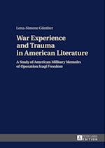 War Experience and Trauma in American Literature