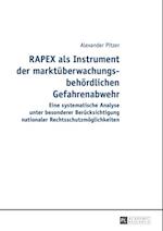 RAPEX als Instrument der marktueberwachungsbehoerdlichen Gefahrenabwehr