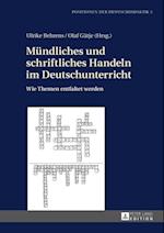 Muendliches und schriftliches Handeln im Deutschunterricht