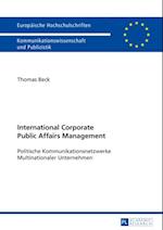 International Corporate Public Affairs Management
