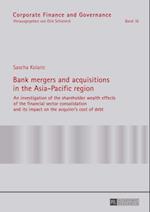 Bank mergers and acquisitions in the Asia-Pacific region