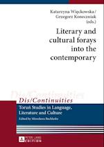 Literary and cultural forays into the contemporary