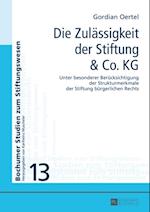 Die Zulaessigkeit der Stiftung & Co. KG