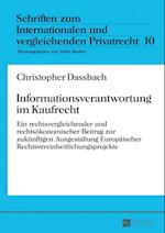 Informationsverantwortung im Kaufrecht