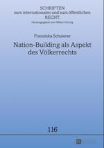 Nation-Building als Aspekt des Voelkerrechts