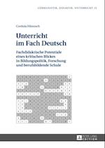 Unterricht im Fach Deutsch