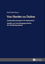 Von Herder zu Duhm