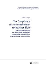 Tax Compliance aus unternehmensrechtlicher Sicht