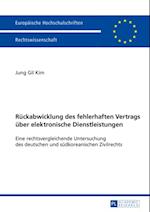 Rueckabwicklung des fehlerhaften Vertrags ueber elektronische Dienstleistungen