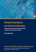 Managementprognosen und Analystenschaetzungen